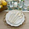 Kelenfer Champagne Gold Silverware Set 18/10 Stainless Steel Flatware Set,
