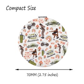 FAADBUK Fitness Lover Gift Workout Gift Exercise Gifts Gym Coach Gifts Fitness Girl Makeup Mirror for Her (Low High Mirror)