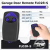 2PCS Garage Door Opener Hand Transmitter Compatible with Nice FLO2