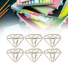100pcs Metallic Paper Clips Golden Electroplating Process Anti Rust Paper