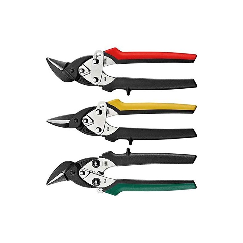 BESSEY D15, SET Compact Aviation Snip (3 Piece), High-Grade Steel