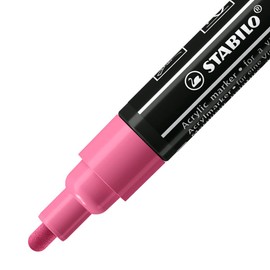 Acrylic Marker - STABILO Free Acrylic T300 2-3mm Bullet Tip Taffy Pink