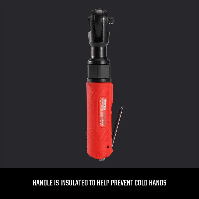CRAFTSMAN 3/8-in Air Ratchet Wrench, Maximum Torque 50 ft-lbs, Insulated
