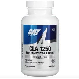 CLA 1250 GAT Sport - Suplemento Natural de Ácido Linoleico Conjugado (90 Softgels) | Quema Grasa, Define Músculo y Apoya Metabolismo 