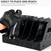 Gun Rack for 6 Handguns, Pistol Holder Organizer Accessories Gun