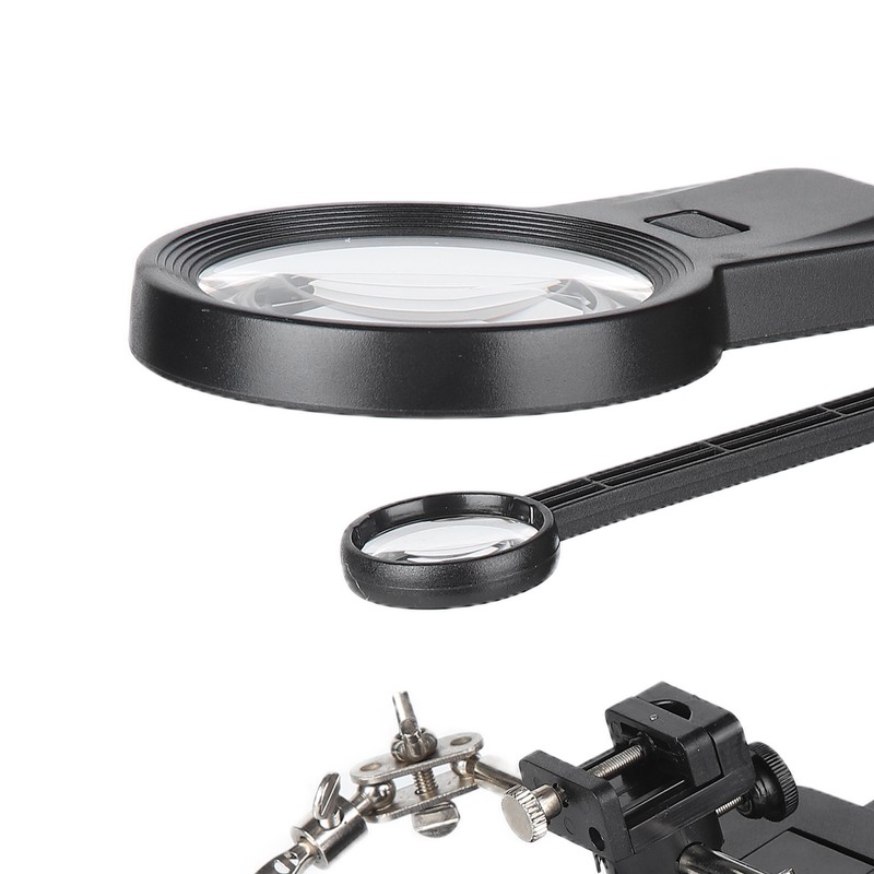 TH‑7026 Desktop Magnifying Glass with 10LED Light Welding Magnifying Glass