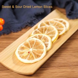 Whitejianpeak Dried Lemon Slices 3.52 oz, Dehydrated Lemon for Cocktails Garnish Drinks Baking & Decor, No Sugar Added
