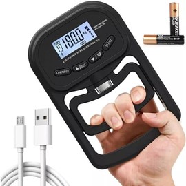 Grip Strength Tester Meter ,396Lbs/180Kg Digital Hand Dynamometer Grip Strength