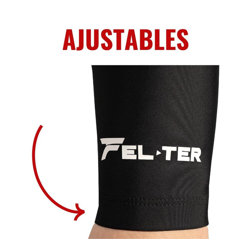 FELTER FITNESS Mangas Deportivas, Par de Mangas para Brazo Protección