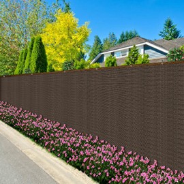 Abrotain Fence Privacy Screen Balcony Sun Shade Cloth 6'x32' 80% Shade Fabric Outdoor Patio Screens Mesh Panels Apartments Railing Cover UV Protection for Backyard Garden Porch Deck