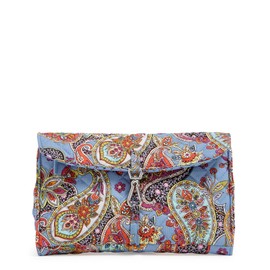 Vera Bradley Women's Cotton Roll-Up Tech Organizer, Provence Paisley, One Size