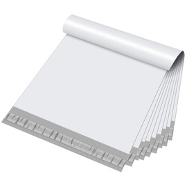 Switory 12X15.5" Parcel Bags, Postage Bags for Clothes Self Seal Mailing Bags Assorted Mailers Posting Shipping Post Parcels Package Bags, 25Pcs - White