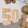 50 Light Up Numbers, Decorative Led Light Up Number Letters,