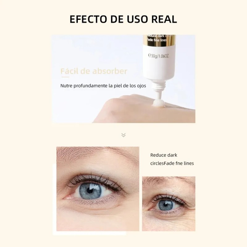 MOPOYAT Crema para Ojos Ginseng y Caracol Nutritiva 30g x2