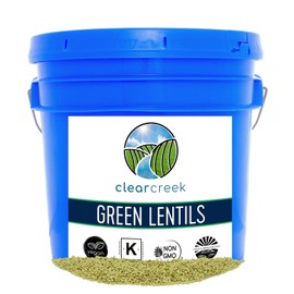 Green Lentils | 25 LBS | Emergency Food Storage Bucket | Non-GMO | Vegan | Bulk