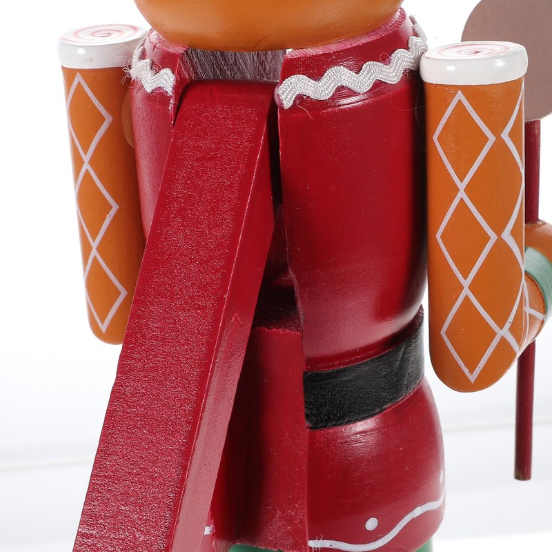 BESPORTBLE Christmas Wooden Nutcracker Gingerbread Man Handmade Wooden Nutcracker Christmas