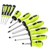 FASTPRO 21-Piece Magnetic Screwdrivers Set with Organizer Rack, Slotted Phillips