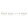 Generisch Dilem original glasses RA002 with interchangeable temples ZC612 -