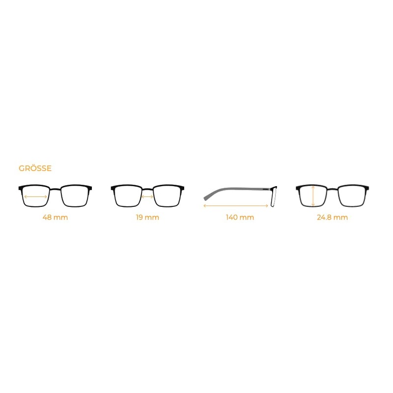 Generisch Dilem original glasses RA002 with interchangeable temples ZC612 -