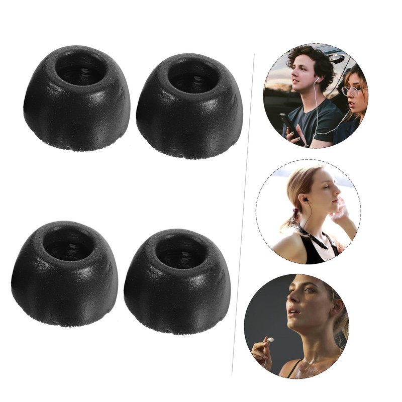 CIYODO Earbuds Tips Memory Foam Covers Sleeves Black Earbud Replacement
