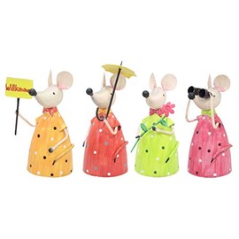 Exner Decorative Fence Stool Mouse Painted Metal Various Designs Price for 1 Item