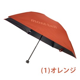 Montbell 1128658 Folding Umbrella, Sun Block Umbrella, 50 Orange, Sun Block Umbrella, For Both Rain and Shine, Women's, Men's, Orange (OG)