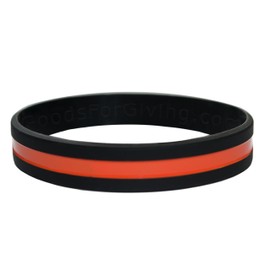 Goods For Giving Thin Orange Line Bracelet Search and Rescue and EMS Support Â· 1, 5, 10, 25, 50, 100 Packs