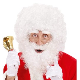 "SANTA CLAUS WIG, BEARD & EYEBROWS" in polybag -