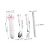 Vaguelly 1 Set Portable Stainless Steel Cutlery Set with Case