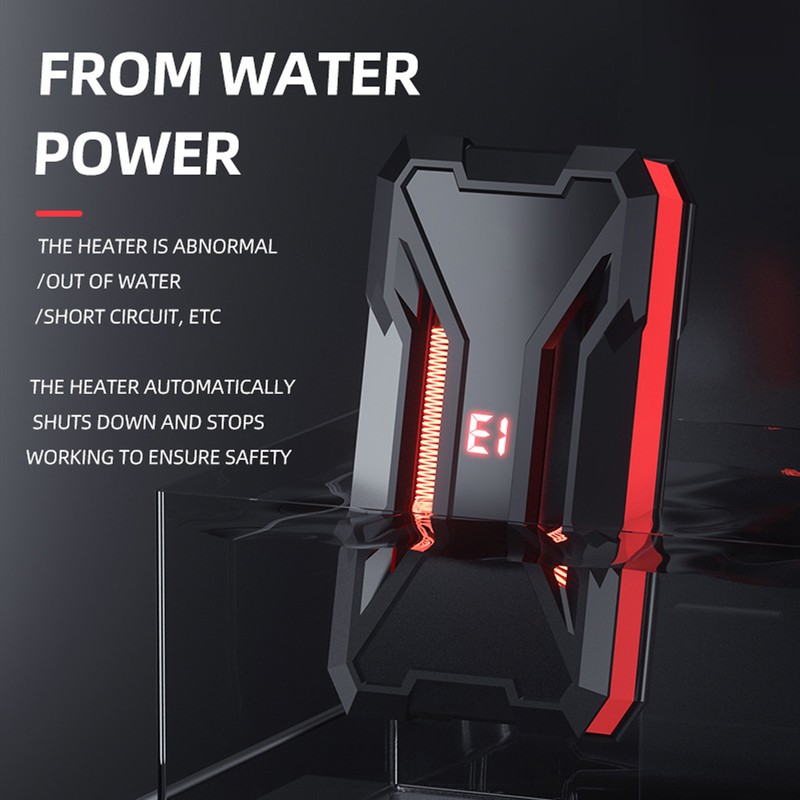 200W Aquarium Small Quartz Heater Thermostatic Low Water Level Fish