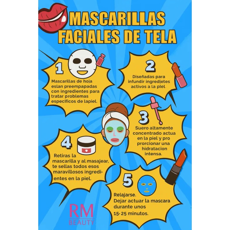 20 Mascarilla En Gel Facial Hidratante Reparador Gel Mixta Día/noche