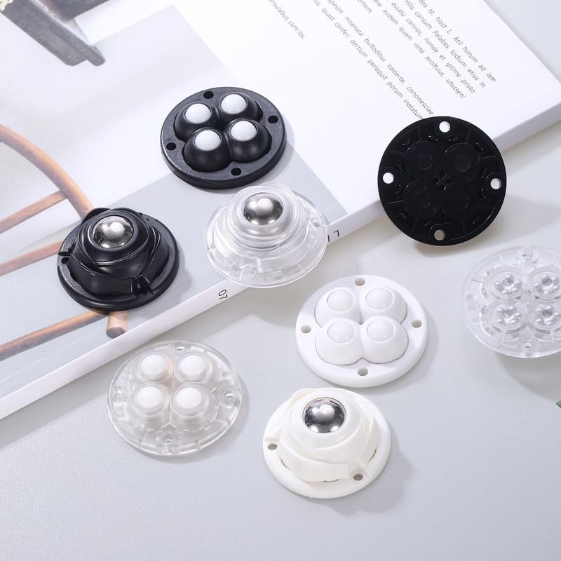 uxcell 4 Pcs Self Adhesive Caster Wheels, 360 Degree Rotation