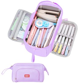 Large Pencil Case for Girls, Big Capacity Pencil Pouch Back to School Supplies for Teens, Cute Pen Stationery Bag Organizer Pencil Holder Back to School Gifts for Students School College Office