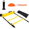 Speed Agility Training Ladder Kit 12 Adjustable Flat Rungs and