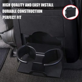Instrument Panel Cup Holder Compatible with Nissan Titan 2004-2015 Rear Console Replacement Cup Holder 96967-9FD0B Rear Console Cup Holder Black