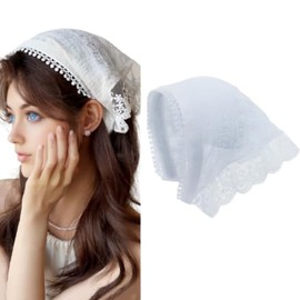 fdsmall Hair Scarf Headband for Women Fancy Headband Boho Triangle Bandana Turban Non Slip Hair Scarves Hair Accessories (Blue, One Size)