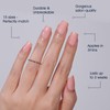 Frinail 30Pcs Light Pink Press On Nails Short Almond, Natural