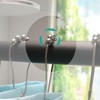 Crystal Shower Curtain Hooks Decorative Clear Bling Rings Cute Girly