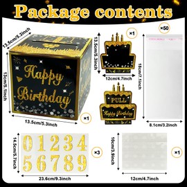 YeahBoom Money Gifts Birthday Surprise Box, DIY Money Gifts Surprise Box, Happy Birthday Gift Box, Money Gifts Birthday, Money Gift Packaging for Your Family, Children, Friends