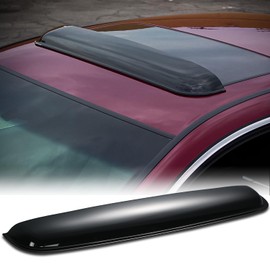 M-AUTO Universal Tape On Sun/Moon Roof Window Deflector and Sun Visor, Fits 35 Inch Wide Window