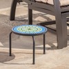 Christopher Knight Home Iris Outdoor Ceramic Tile Side Table with