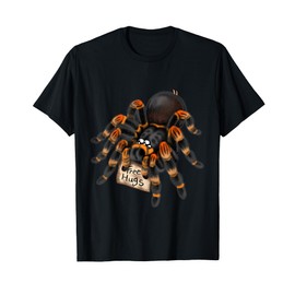 Red Orange Knee Tarantula Spider Hugs T-Shirt