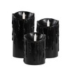 LumiPur Essentials Natural Glow Flameless Flickering Wax Pillar 3 Pack
