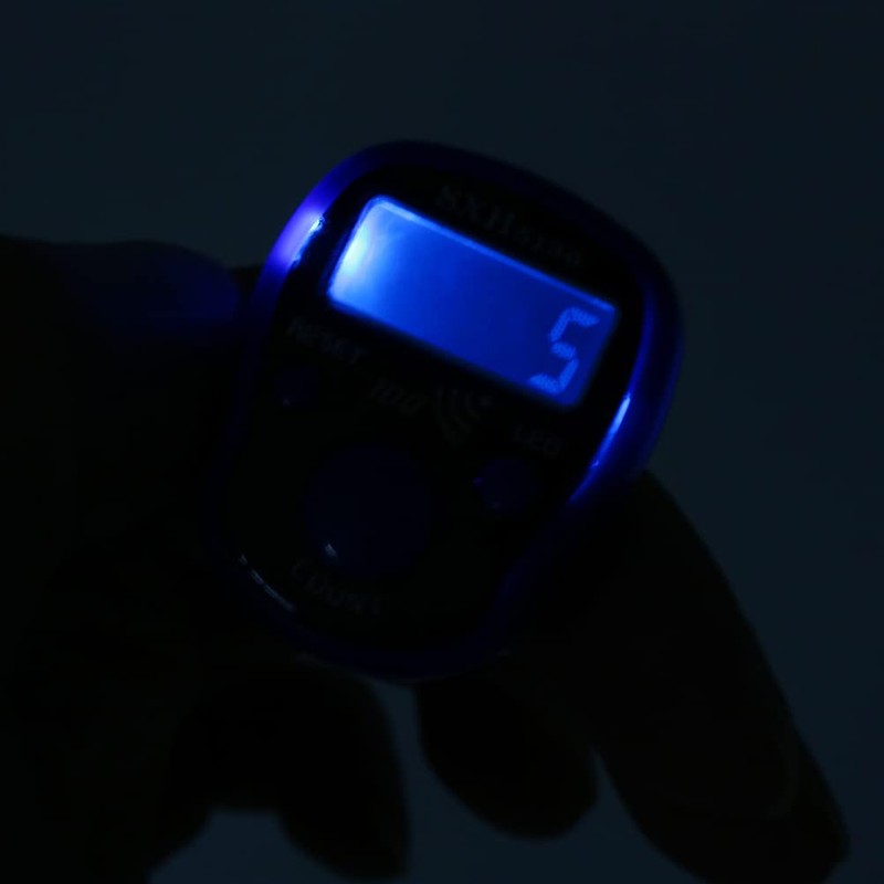 DollaTek 4pcs Mini Stitch Marker Row Finger Counter LCD Display