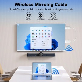 Wireless HDMI Display Dongle Adapter Transmitter Wireless Extender Cable Streaming Media Video/Audio to TV Monitor Projector