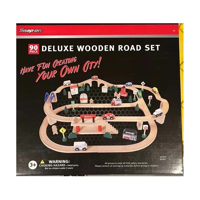 Snap-on Tools Deluxe Kid's Wooden Road Set