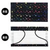 Sunya Star Pattern Black Mask, Sparkling Rainbow, 5 Layers, Non-Woven