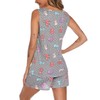 ENJOYNIGHT Womens Pajamas Set Cute Sleeveless Print Tank and Shorts