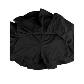 Daydance Kids Girl's Ballroom Dance Skirt for Latin Samba Tango Practice with Boy Shorts Black