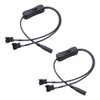 ThtRht 2 Pack DC Plug to PWM Fan Power Cable